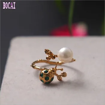 2019 new Handmade natural pearl, ladybug sleek minimalist 925 sterling silver ring women's fashion adjustable silver ring
2019 new Handmade natural pearl, ladybug sleek minimalist 925 sterling silver ring women's fashion adjustable silver ring