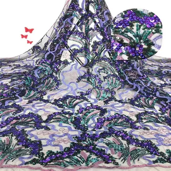 Purple African French Net Lace Fabric High Quality Nigerian Lace Fabrics with Beads Sequins Lace Fabric for Wedding
Purple African French Net Lace Fabric High Quality Nigerian Lace Fabrics with Beads Sequins Lace Fabric for Wedding