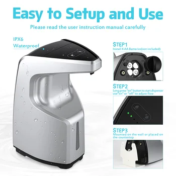Hand Sanitizer Dispenser, Non-Contact Soap Dispenser, Automatic Wall Type, Wide Range Of Uses
Hand Sanitizer Dispenser, Non-Contact Soap Dispenser, Automatic Wall Type, Wide Range Of Uses