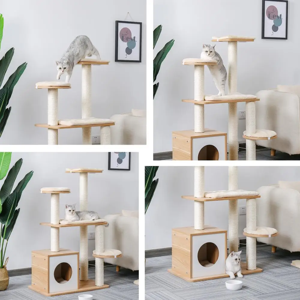 Fast Delivery Pet Cat Tree Tower Condo Wood Scratcher with Scratching Post for Cats Climbing Tree Toys Protecting Furniture Nest
Fast Delivery Pet Cat Tree Tower Condo Wood Scratcher with Scratching Post for Cats Climbing Tree Toys Protecting Furniture Nest