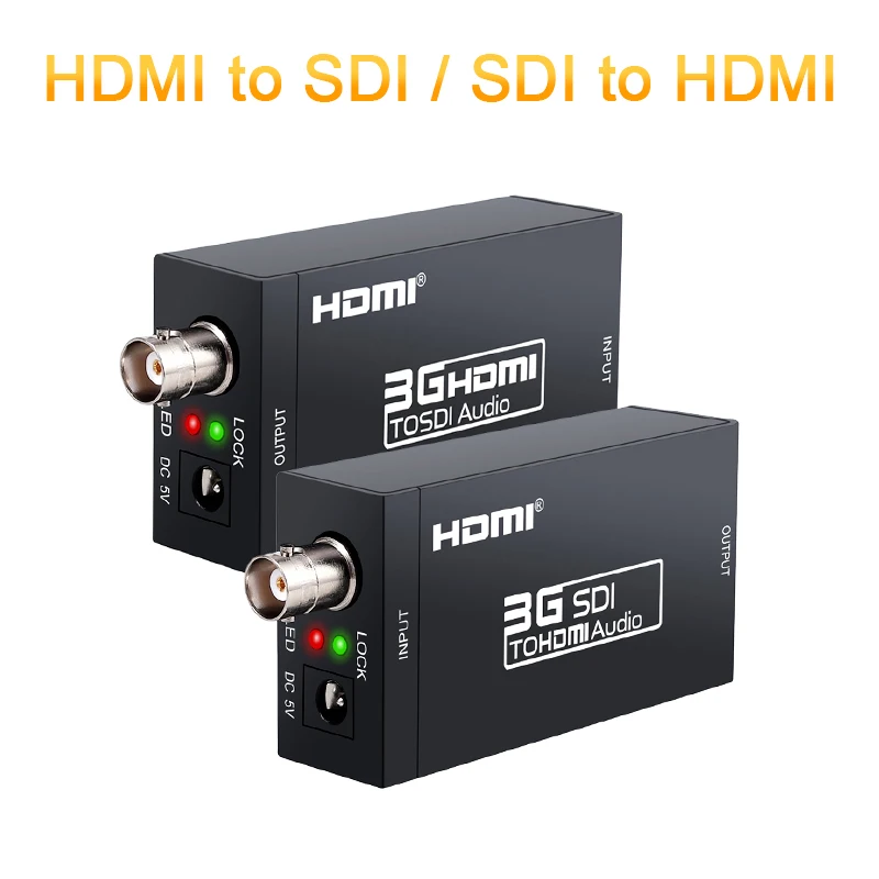 Конвертер 1080P 3G HDMI в SDI BNC + конвертер удлинитель / с одним коаксиальным кабелем