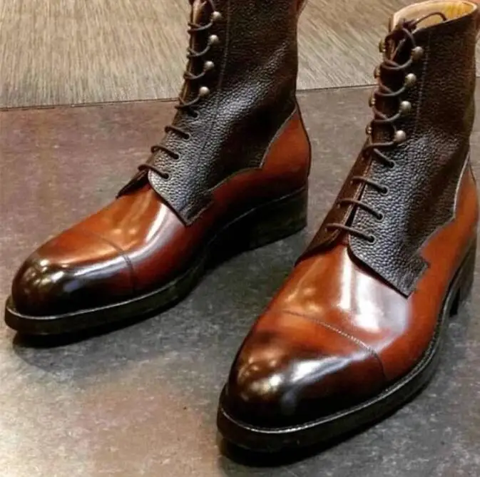 Фото Мужские туфли из искусственной кожи на низком каблуке повседневная обувь