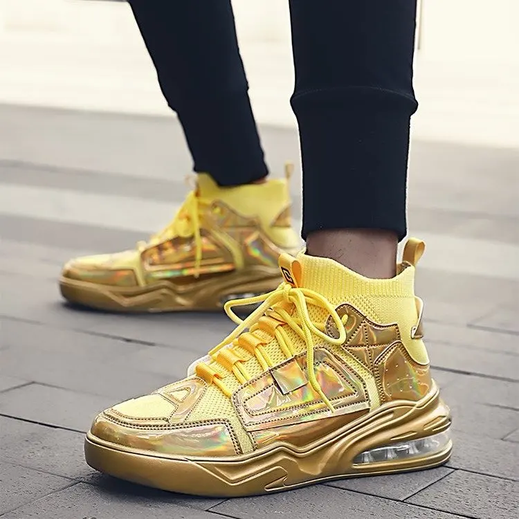 Ins Chunky Sneakers Men Spring Autumn Thick Bottom Vintage Gold Sliver Shoes Men Sports Hip Hop Sneakers Tenis Masculino Adulto
Ins Chunky Sneakers Men Spring Autumn Thick Bottom Vintage Gold Sliver Shoes Men Sports Hip Hop Sneakers Tenis Masculino Adulto