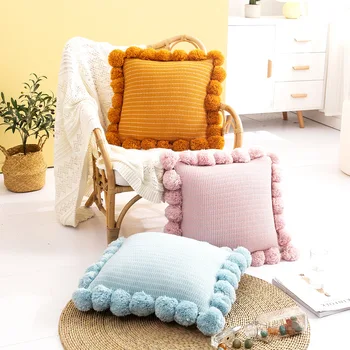 INS Style Ball Nordic Braided Pillow kao zhen dian Office yao zhen Sofa Home Soft Loading Accessories
INS Style Ball Nordic Braided Pillow kao zhen dian Office yao zhen Sofa Home Soft Loading Accessories