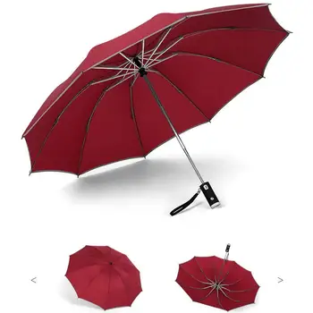 Windproof Automatic Reverse Folding Umbrella with Night Automatic Light with Portable Umbrella Reflector
Windproof Automatic Reverse Folding Umbrella with Night Automatic Light with Portable Umbrella Reflector
