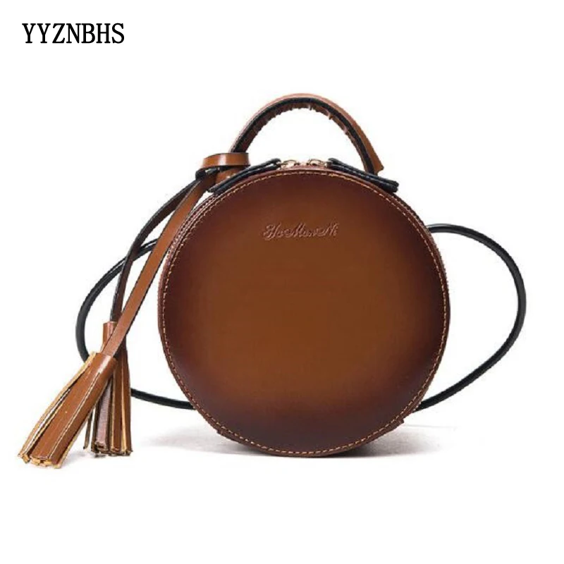 Crossbody Bags For Women PU Leather Female Messenger Bags Small Lady Circular Bag With Tassel Mini Round Girl Handbag Sac A Main
Crossbody Bags For Women PU Leather Female Messenger Bags Small Lady Circular Bag With Tassel Mini Round Girl Handbag Sac A Main