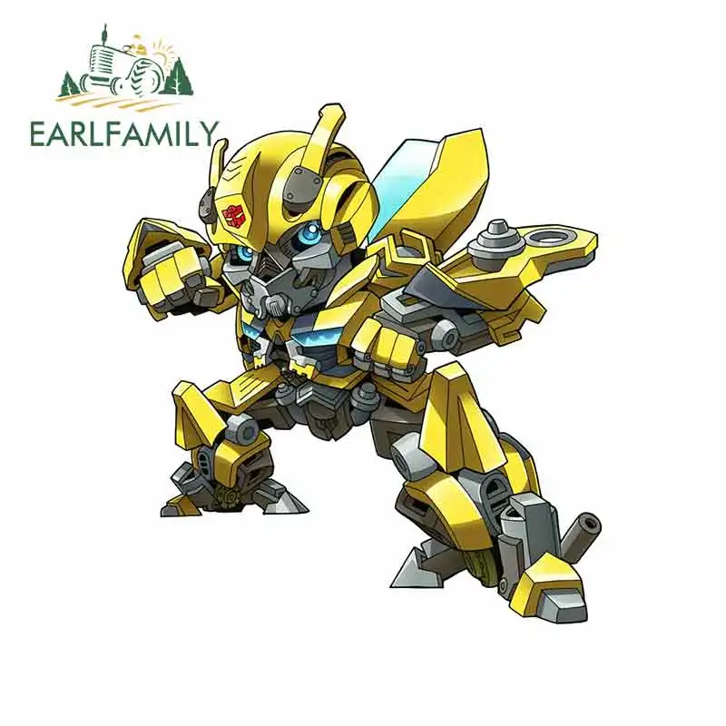 EARLFAMILY 13cm x 12cm For Transformers Bumblebee Chibi Personality Creative Stickers Car Assessoires Decals Vinyl Material
EARLFAMILY 13cm x 12cm For Transformers Bumblebee Chibi Personality Creative Stickers Car Assessoires Decals Vinyl Material