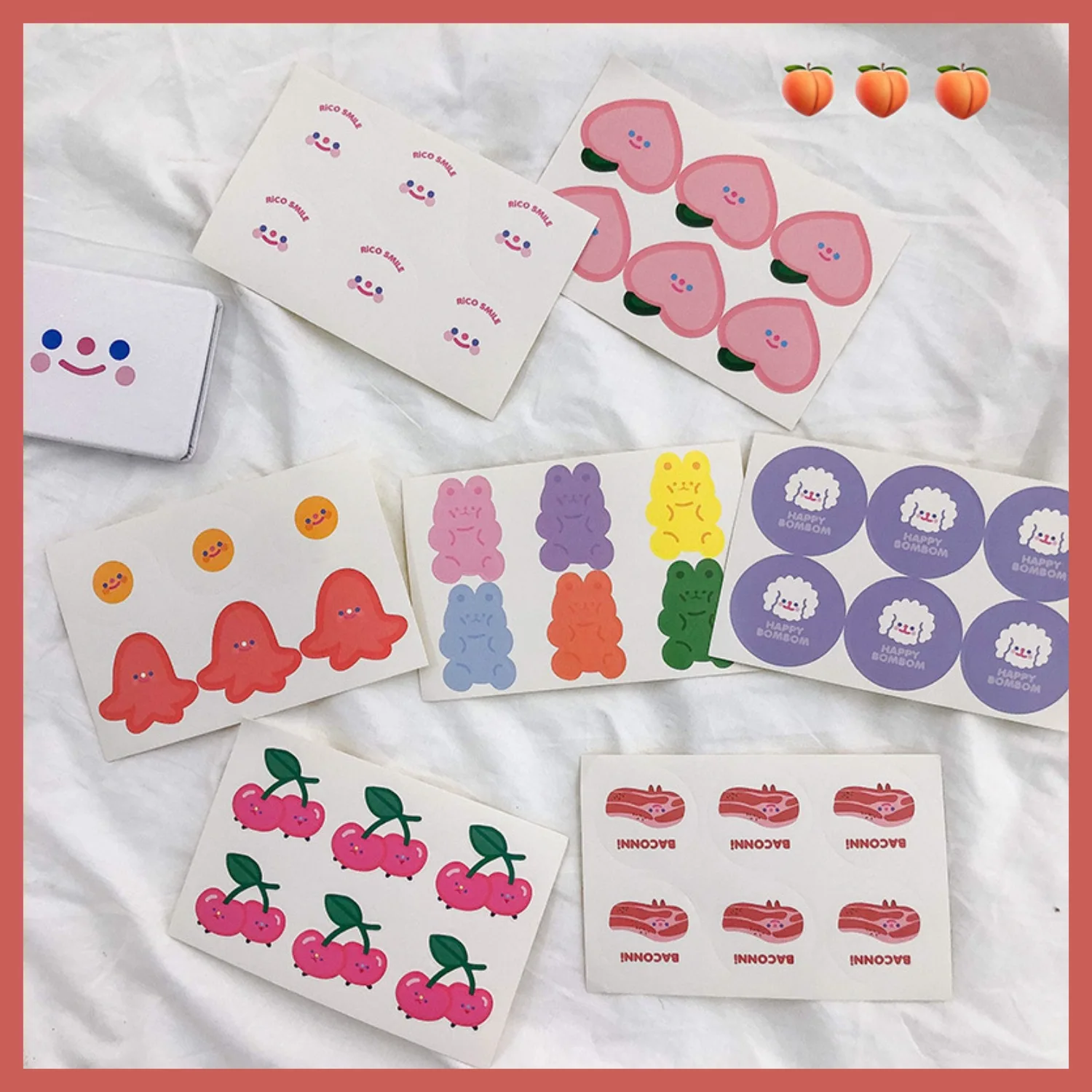 Korean Style Cute INS Cloud Smiley Gummy Bear Adhesive Paper GIRL'S Heart CHIC Decoration Hand Account Adhesive Paper Stickers
Korean Style Cute INS Cloud Smiley Gummy Bear Adhesive Paper GIRL'S Heart CHIC Decoration Hand Account Adhesive Paper Stickers