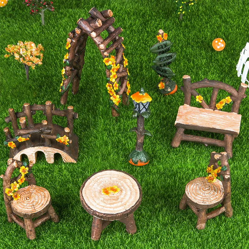 8Pcs/set Wood Furniture Kits Fairy Miniature Garden Decoration Gardening Outdoor Bonsai Figurine Statues Ornaments
8Pcs/set Wood Furniture Kits Fairy Miniature Garden Decoration Gardening Outdoor Bonsai Figurine Statues Ornaments