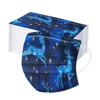 50PCS Blue Cartoon Disposable Mask Adult Non-woven Fabric Masks Christmas Elk Printed Earloop Face Mouth Mask Mascarillas Masque
50PCS Blue Cartoon Disposable Mask Adult Non-woven Fabric Masks Christmas Elk Printed Earloop Face Mouth Mask Mascarillas Masque