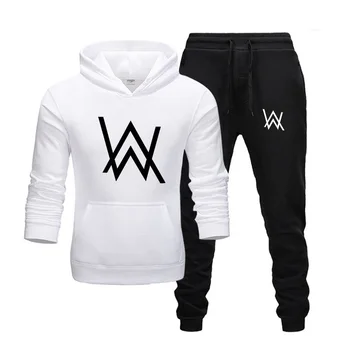 Spring and Autumn Aw Letter Print Two-Piece Fashion Men's and Women's Sportswear Hoody Casual Men's Brand Hoodie + Pants Suit
Spring and Autumn Aw Letter Print Two-Piece Fashion Men's and Women's Sportswear Hoody Casual Men's Brand Hoodie + Pants Suit