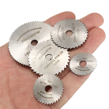 6pcs Mini Circular Saw Blade Set HSS Cutting Disc Rotary Tool Accessories for Dremel/ mini drill - Wood Plastic Aluminum
6pcs Mini Circular Saw Blade Set HSS Cutting Disc Rotary Tool Accessories for Dremel/ mini drill - Wood Plastic Aluminum