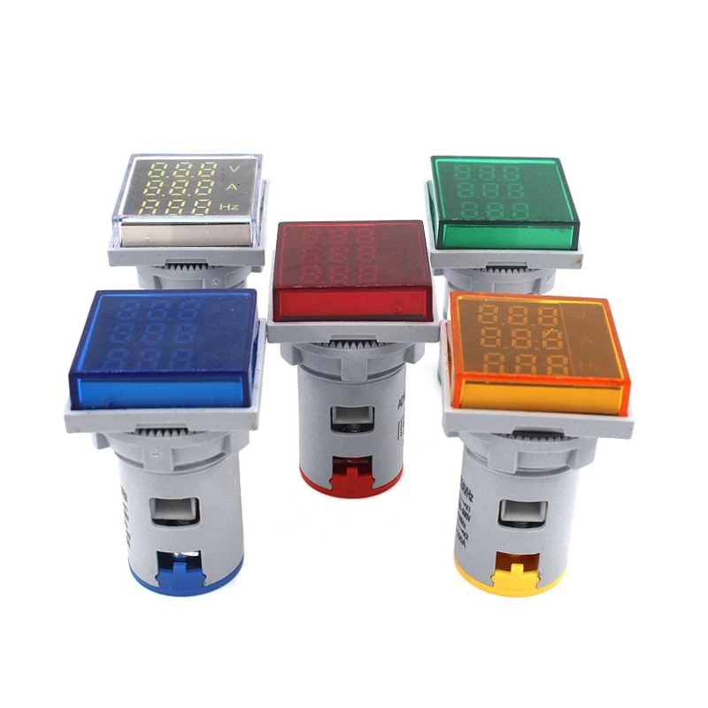 AC Digital LED Display Ampere Voltmeter Ammeter Hertz Voltage Current Frequency Meter Warning Indicator Signal Lights Tester
AC Digital LED Display Ampere Voltmeter Ammeter Hertz Voltage Current Frequency Meter Warning Indicator Signal Lights Tester