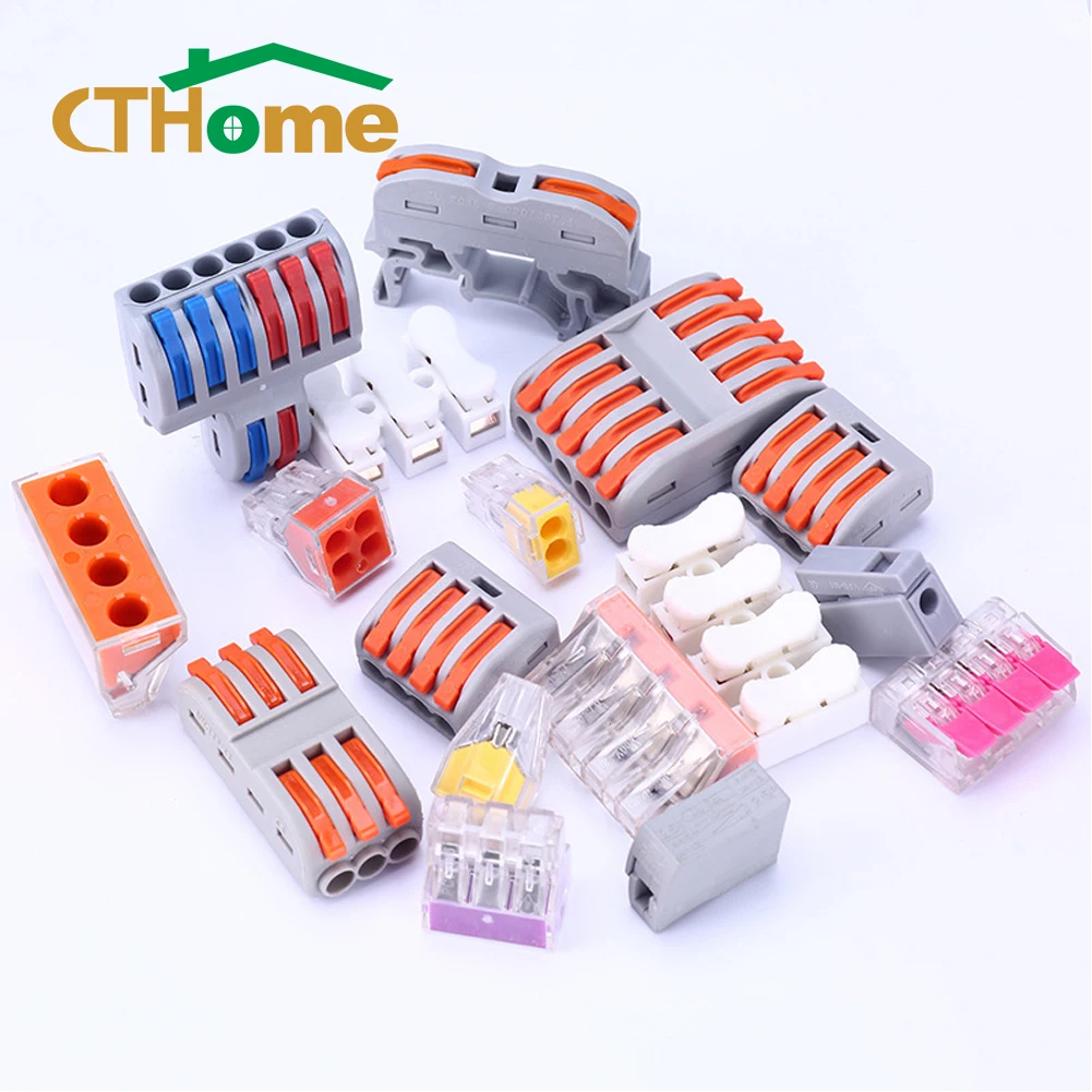 30/35/40/45/50pcs Mini Fast Wire and cable Connectors General purpose Compact conductor spring plug push-in type terminals
30/35/40/45/50pcs Mini Fast Wire and cable Connectors General purpose Compact conductor spring plug push-in type terminals