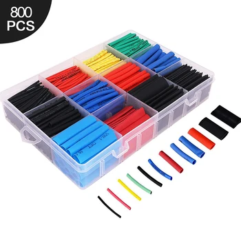 560/800pcs Polyolefin Heat Shrink Tube Tubing Insulation Shrinkable Tubes Assortment Electronic 2:1 Wrap Wire Cable Insulated
560/800pcs Polyolefin Heat Shrink Tube Tubing Insulation Shrinkable Tubes Assortment Electronic 2:1 Wrap Wire Cable Insulated