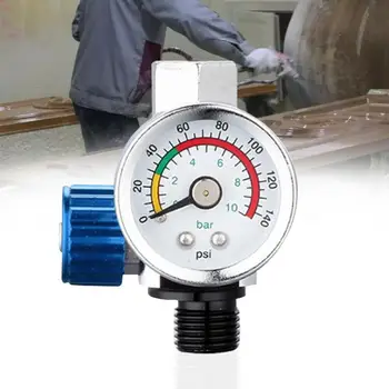 New 1/4" Mini Air Regulator Valve Tool Metal Air Regulator 1/4" BSP Threads Tail Pressure Gauge w/ Nozzle For Spray Tool Mayitr
New 1/4" Mini Air Regulator Valve Tool Metal Air Regulator 1/4" BSP Threads Tail Pressure Gauge w/ Nozzle For Spray Tool Mayitr