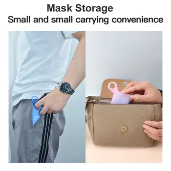 Silicone Mask Storage Box Portable Mask Clip Moisture-proof Storage Box Disposable Mask Box Outdoor Temporary Storage Organizer
Silicone Mask Storage Box Portable Mask Clip Moisture-proof Storage Box Disposable Mask Box Outdoor Temporary Storage Organizer