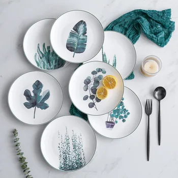 Creative Ceramic Dinner Plate Round Dish Western Dinnerware Steak Salad Dessert Cake Sushi Tray Home Decoration Hanging Plate
Creative Ceramic Dinner Plate Round Dish Western Dinnerware Steak Salad Dessert Cake Sushi Tray Home Decoration Hanging Plate