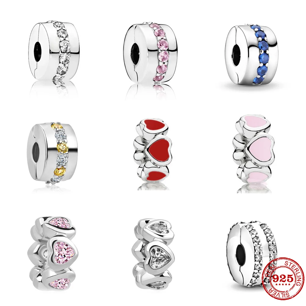 New 925 Sterling Silver Polished Love clip Dazzling Charms DIY fine beads Fit Original Pandora Charm Bracelet Jewelry Gift
New 925 Sterling Silver Polished Love clip Dazzling Charms DIY fine beads Fit Original Pandora Charm Bracelet Jewelry Gift