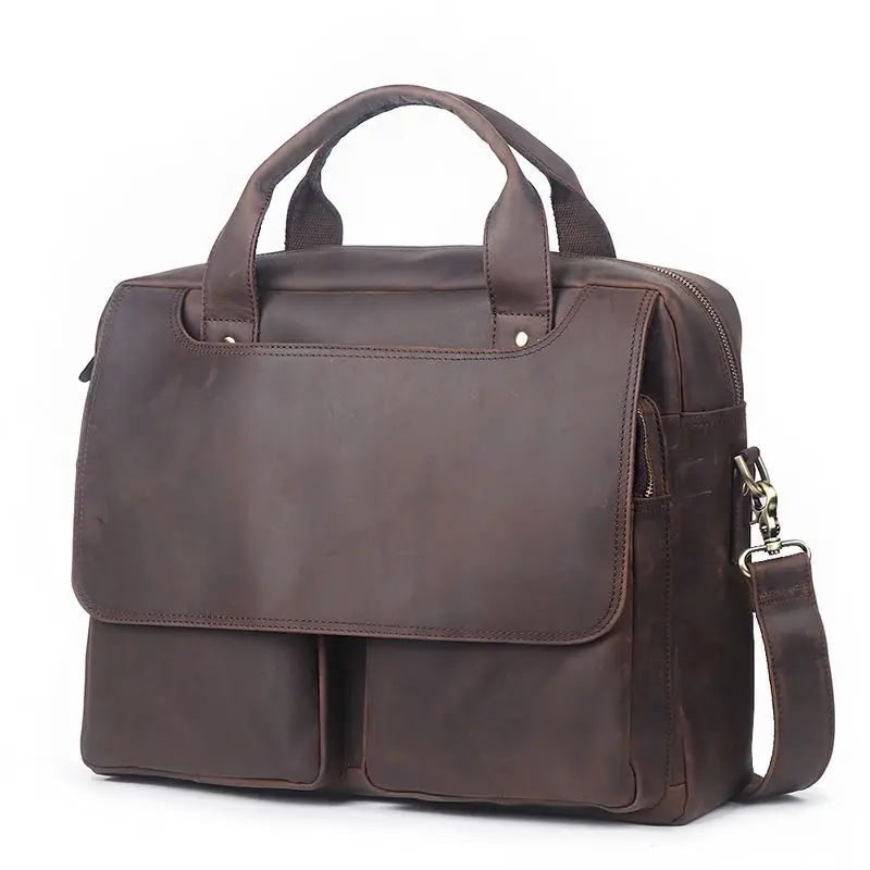 BOLEKE Crazy Horse Leather Men Briefcases Genuine Leather Laptop Bag Men's Briefcases Office Bags for Men Messenger Bags
BOLEKE Crazy Horse Leather Men Briefcases Genuine Leather Laptop Bag Men's Briefcases Office Bags for Men Messenger Bags