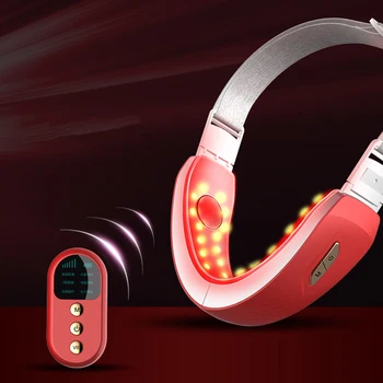 Chin V-Line Up Lift Belt Machine Red Blue LED Photon Therapy Facial Lifting Device Face Slimming Vibration Massager V-Face Care
Chin V-Line Up Lift Belt Machine Red Blue LED Photon Therapy Facial Lifting Device Face Slimming Vibration Massager V-Face Care
