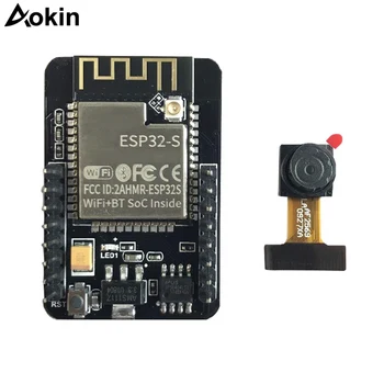 ESP32-CAM WiFi Module ESP32 Serial to WiFi ESP32 CAM Development Board 5V Bluetooth with OV2640 Camera Module 32-bit CPU 240MHz
ESP32-CAM WiFi Module ESP32 Serial to WiFi ESP32 CAM Development Board 5V Bluetooth with OV2640 Camera Module 32-bit CPU 240MHz