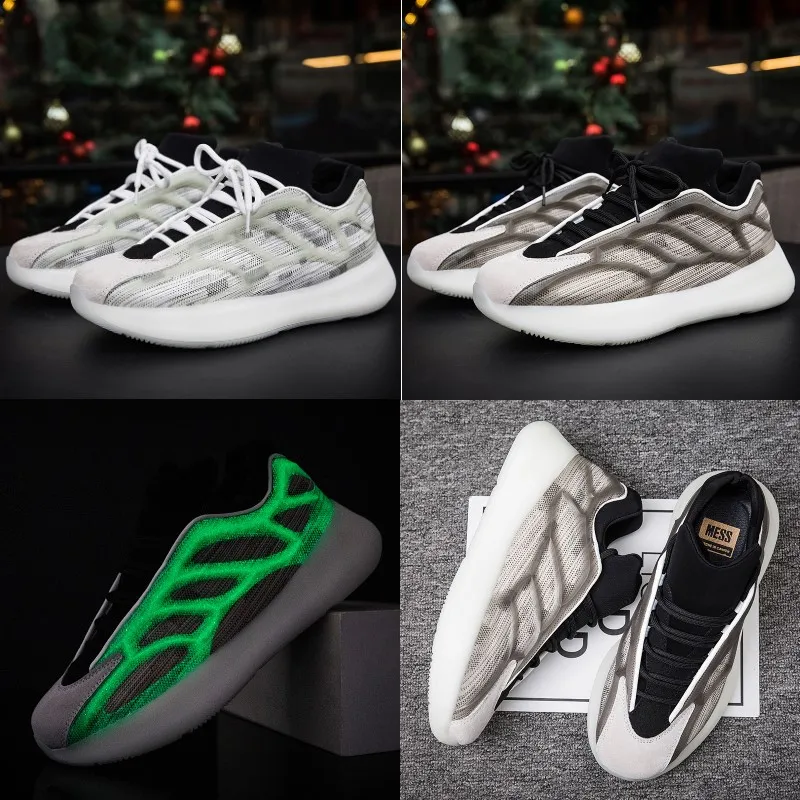 Новый стиль мужские кроссовки Yeeze 700 V3 Kanye подиумная обувь уличные с перфорацией