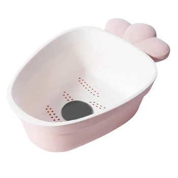 Double-Layer Radish-Shaped Colorful Plastic Drain Basket Home for Fruit and Vegetable Cleaning Storage Boxes 
Double-Layer Radish-Shaped Colorful Plastic Drain Basket Home for Fruit and Vegetable Cleaning Storage Boxes
