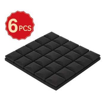 6 Pack Set Acoustic Foam Panels High Density Soundproof Foams Panels Wedges for Studio Home Walls Ceiling Sound Absorbing
6 Pack Set Acoustic Foam Panels High Density Soundproof Foams Panels Wedges for Studio Home Walls Ceiling Sound Absorbing