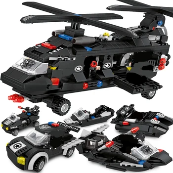 Newest 670Pcs Swat Blocks Airport Aircraft Airplane Avion Plane Technic Building Blocks Bricks Toys for Children
Newest 670Pcs Swat Blocks Airport Aircraft Airplane Avion Plane Technic Building Blocks Bricks Toys for Children