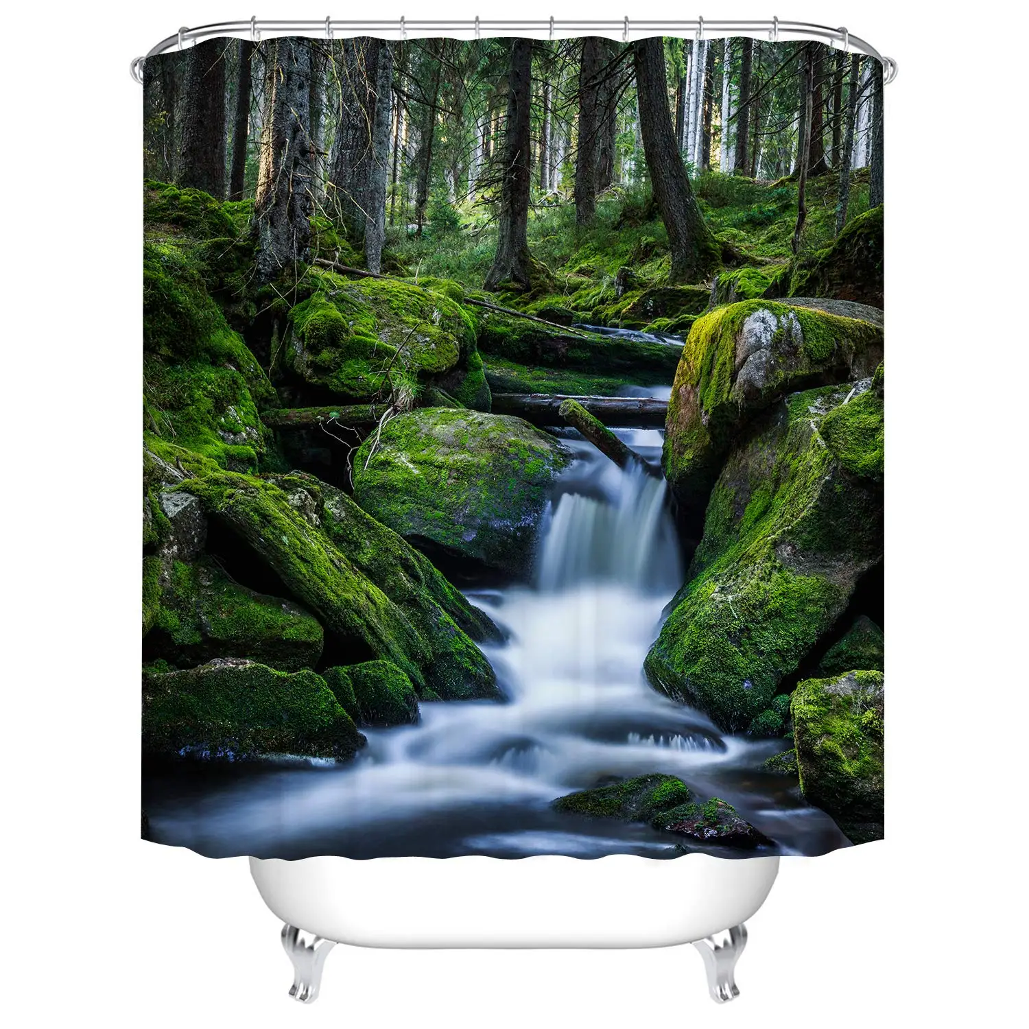 72''x72'' Landscape Painting Classical Printed Bathroom Decor Shower Curtain Waterproof Fabric Polyester Set with Hooks
72''x72'' Landscape Painting Classical Printed Bathroom Decor Shower Curtain Waterproof Fabric Polyester Set with Hooks