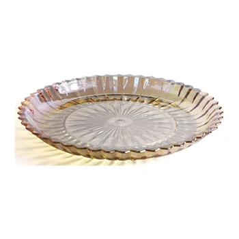 365 Sword Pattern Glass Fruit Plate Pressed Glass Creative Type Pad Plate Round Fruit Plate
365 Sword Pattern Glass Fruit Plate Pressed Glass Creative Type Pad Plate Round Fruit Plate