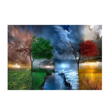 DIY Oil Paint Frameless Four Seasons Tree Landscape DIY Painting By Numbers Kit Paint On Canvas Painting For Adult Kids Creation
DIY Oil Paint Frameless Four Seasons Tree Landscape DIY Painting By Numbers Kit Paint On Canvas Painting For Adult Kids Creation