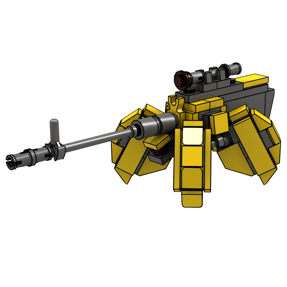 110Pcs STEM MOC Task Force Mini Mecha Revolver Model Small Particle Building Blocks Educational Toy Set - Yellow
110Pcs STEM MOC Task Force Mini Mecha Revolver Model Small Particle Building Blocks Educational Toy Set - Yellow