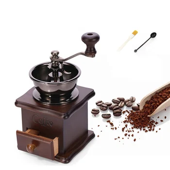 Manual Hand Crank Wooden Metal Coffee Maker Mill Spice Grinder Adjustable Coarseness Coffee Hand Grinder Drop Shipping
Manual Hand Crank Wooden Metal Coffee Maker Mill Spice Grinder Adjustable Coarseness Coffee Hand Grinder Drop Shipping