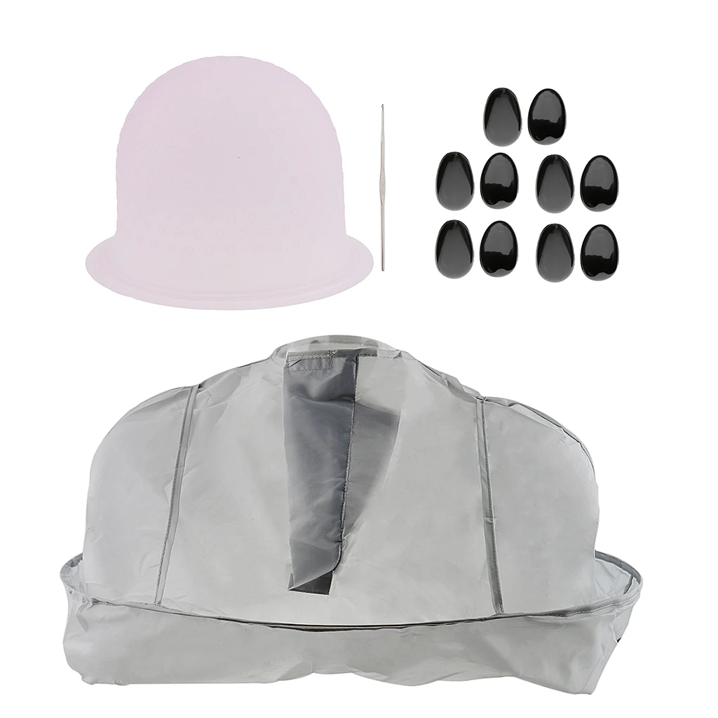 1Pcs Salon Haircutting Cape + 1Pcs Hair Dyeing Cap + 1Pcs Coloring Hook + 10Pcs Hair Perming Highlighting Black Ear Cover 1Pcs Salon Haircutting Cape + 1Pcs Hair Dyeing Cap + 1Pcs Coloring Hook + 10Pcs Hair Perming Highlighting Black Ear Cover