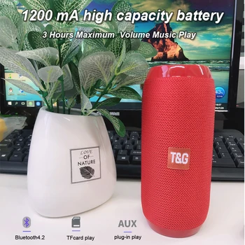 TG117 Bluetooth Outdoor Speaker Waterproof Portable Wireless Column Loudspeaker Box Support TF Card FM Radio Aux Input 3D Stereo
TG117 Bluetooth Outdoor Speaker Waterproof Portable Wireless Column Loudspeaker Box Support TF Card FM Radio Aux Input 3D Stereo