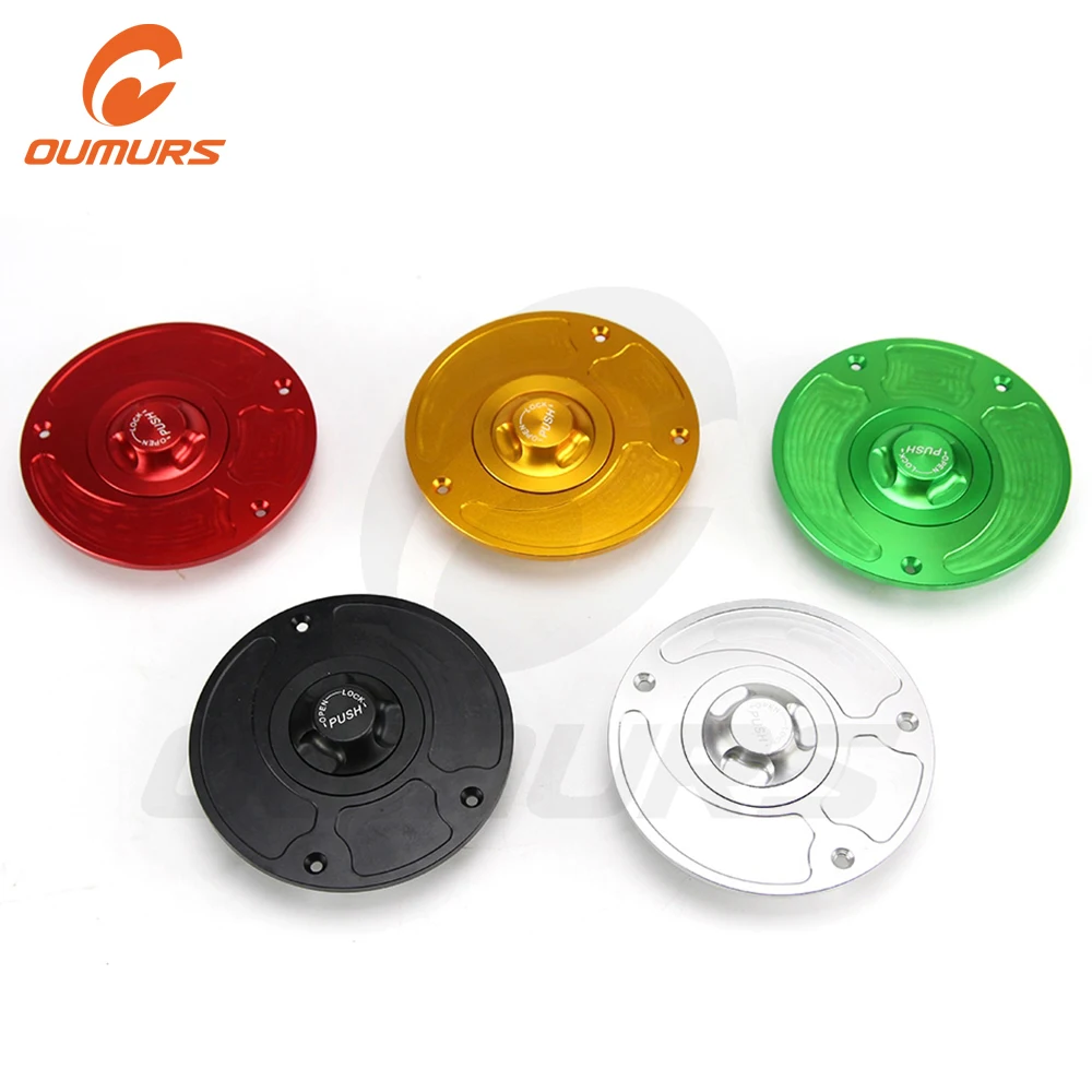 

OUMURS Motorcycle Keyless Gas Fuel Tank Cap Cover CNC For Honda CBR600 900 929 954 1000RR CB600F 900F RVF VFR 400 VTR 1000 RC51