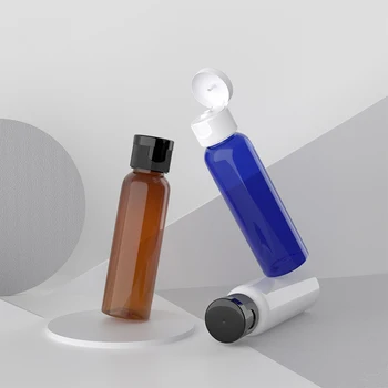 60ml brown mini Size Plastic Travel Bottle With Flip Cap Colored Refillable PET Bottles For Cosmetics Screw Cap Containers blue
60ml brown mini Size Plastic Travel Bottle With Flip Cap Colored Refillable PET Bottles For Cosmetics Screw Cap Containers blue