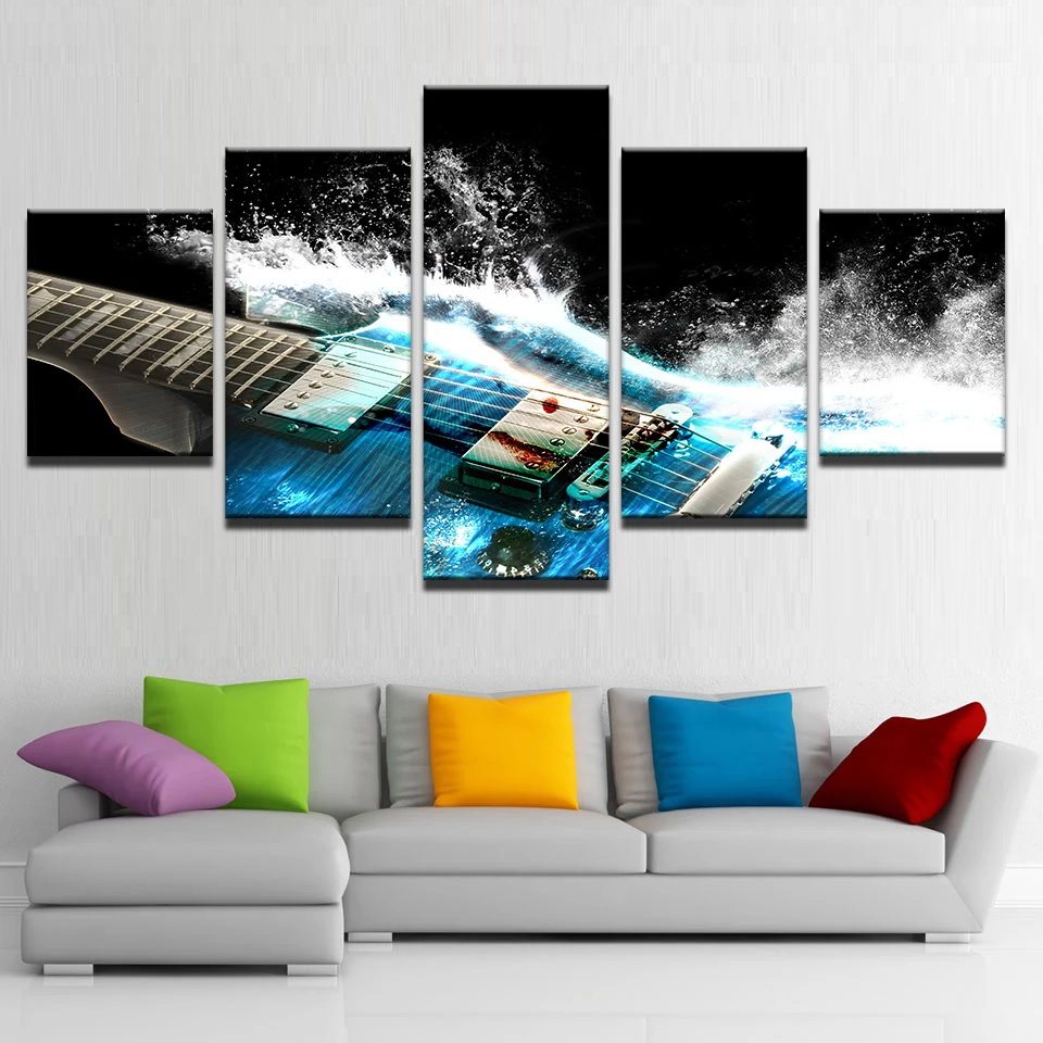 HD Abstract Canvas Art Painting For Living Room Wall Decor 5 Pieces Guitar Decoration Picture Modular
HD Abstract Canvas Art Painting For Living Room Wall Decor 5 Pieces Guitar Decoration Picture Modular