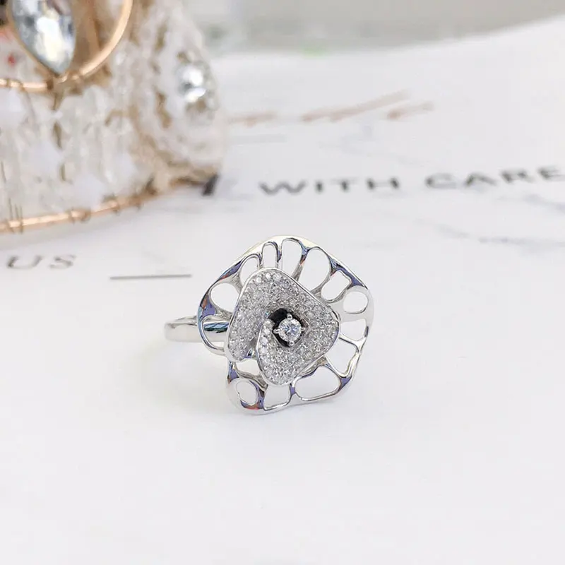 Aazuo Orignal 18K White Gold Real Diamond 0.30ct Full drill Diamonds Lotus Leaf Ring Fashion Gift For Woman Birthday
Aazuo Orignal 18K White Gold Real Diamond 0.30ct Full drill Diamonds Lotus Leaf Ring Fashion Gift For Woman Birthday
