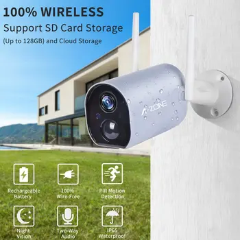 Gray 1080P SC8 CCTV Products Solar Wireless IP Cameras Solar Camera with 4 Batteries No Panel
Gray 1080P SC8 CCTV Products Solar Wireless IP Cameras Solar Camera with 4 Batteries No Panel