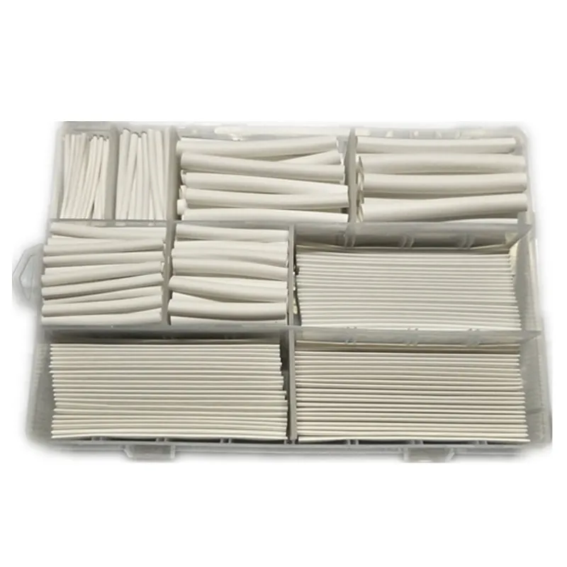 385 pcs/set white 9 Sizes Assorted 2:1 Flame-retardant Boxed Heat Shrink Tubing Kit MPa 600V
385 pcs/set white 9 Sizes Assorted 2:1 Flame-retardant Boxed Heat Shrink Tubing Kit MPa 600V