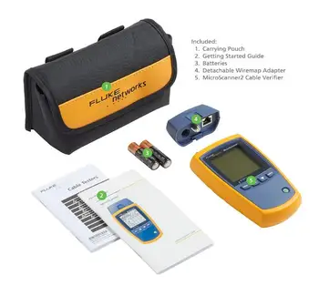 Cable-Verifier Networks Fluke Microscanner2 with Built-In Intellitone Toning Troubleshoots
Cable-Verifier Networks Fluke Microscanner2 with Built-In Intellitone Toning Troubleshoots