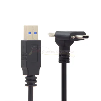 90 Degree Down Up Angled Cable USB 3.1 Type-C Dual Screw Locking to Standard USB3.0 Data for Camera
90 Degree Down Up Angled Cable USB 3.1 Type-C Dual Screw Locking to Standard USB3.0 Data for Camera