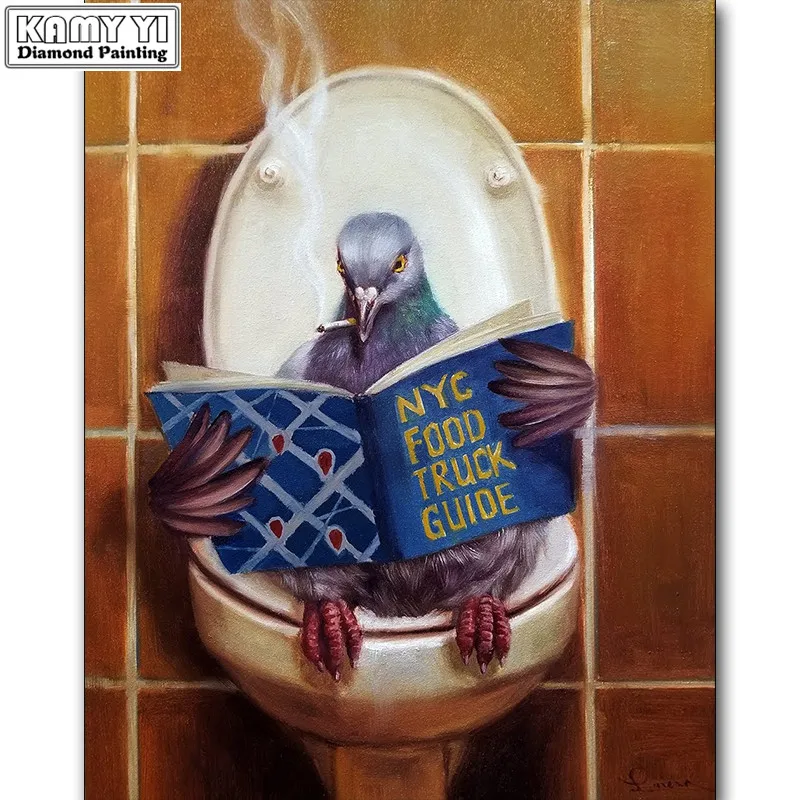 DIY Diamond Embroidery 5D Crystal Diamond Mosaic Animal Dove in Toilet Diamond Cross Stitch Rhinestone Art Gift YY
DIY Diamond Embroidery 5D Crystal Diamond Mosaic Animal Dove in Toilet Diamond Cross Stitch Rhinestone Art Gift YY