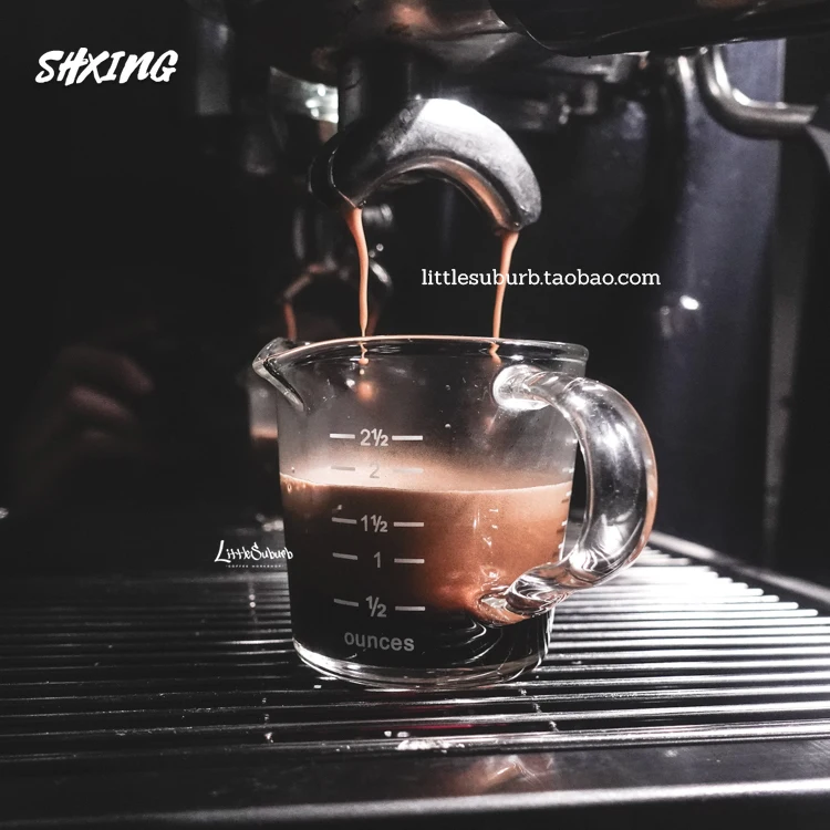 Double-Mouth Espresso Cup with Scale High-Temperature Resistant Glass Measuring Cup Italian Espresso Espre
Double-Mouth Espresso Cup with Scale High-Temperature Resistant Glass Measuring Cup Italian Espresso Espre