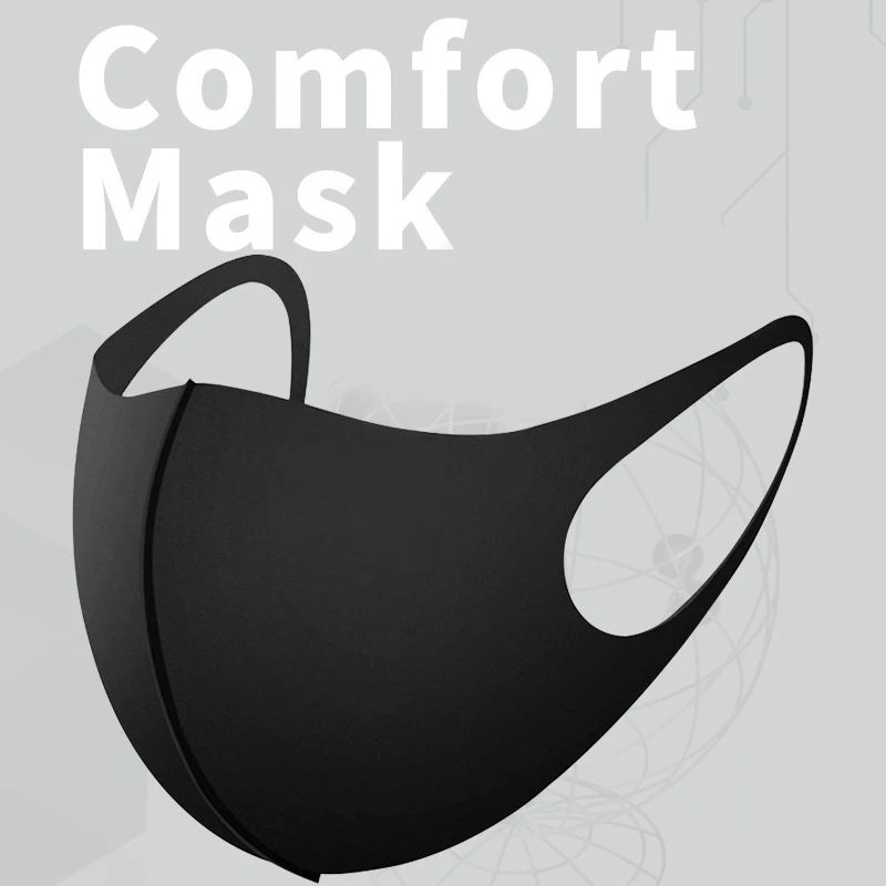 Велосипедная маска для лица TYAKKVE многоразовая с защитой от пыли и тумана