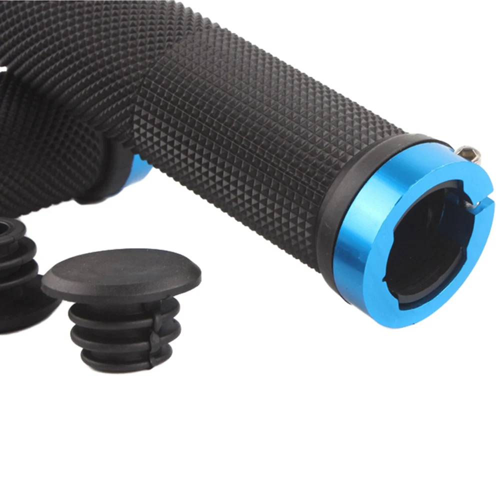 1 Pair MTB Road Bike Handlebar Grips Soft Rubber Anti-Slip Ergonomic Bicycle Handle Bar End Lock On Smooth Handle Cover BC0029 (2)