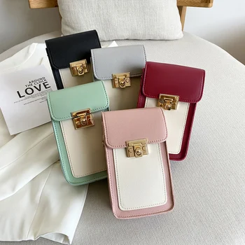 2020 Women Ladies Elegant Small PU Crossbody Bag Lightweight Cell Phone Color Block Simple Style Satchel with Chain Strap
2020 Women Ladies Elegant Small PU Crossbody Bag Lightweight Cell Phone Color Block Simple Style Satchel with Chain Strap